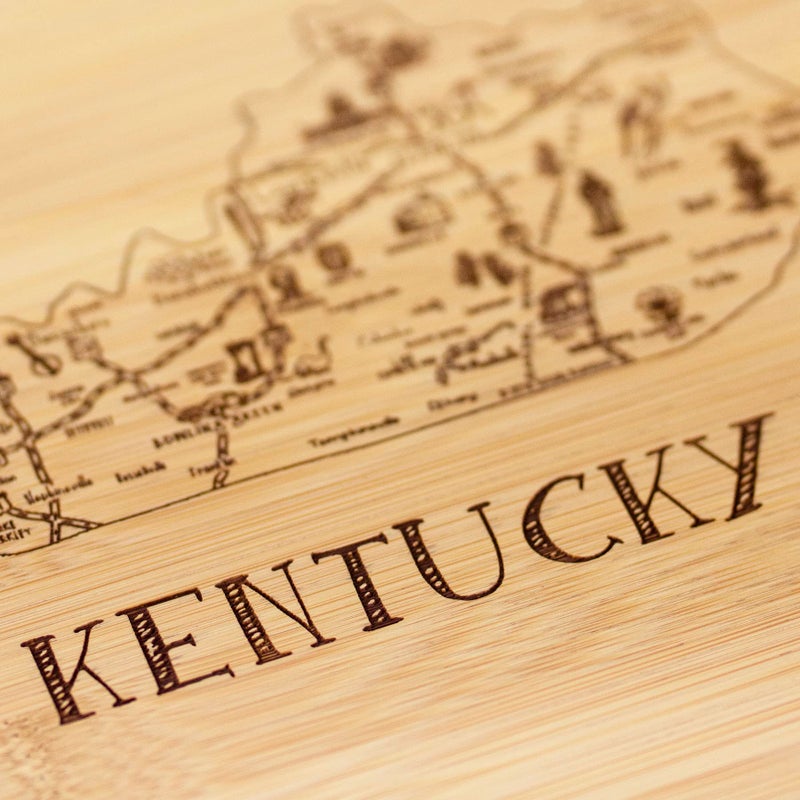 Totally Bamboo A Slice of Life Kentucky State Serving and Cutting Board  11"" x 8.75"" - Image 3